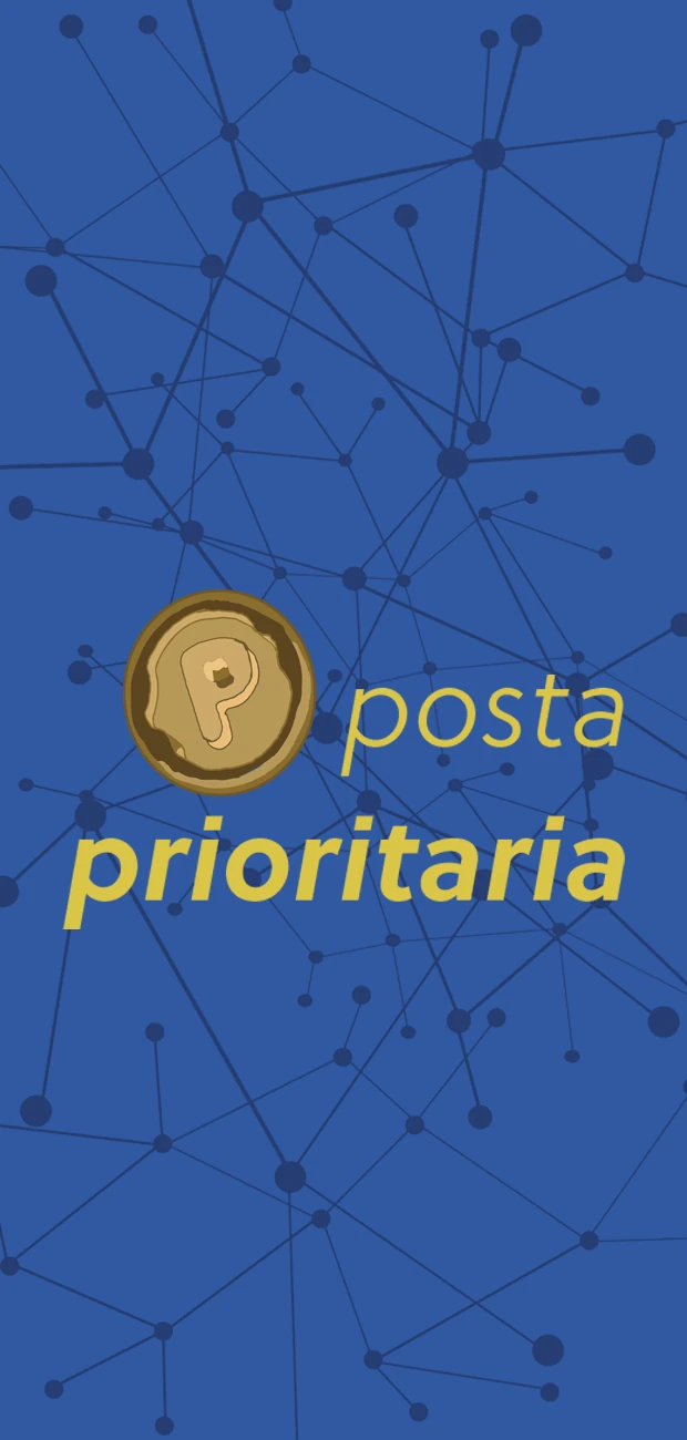 Immagine che mostra il logo di Posta Prioritaria (Priority Mail)